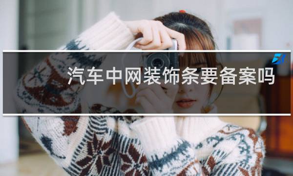 汽车中网装饰条要备案吗