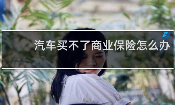 汽车买不了商业保险怎么办