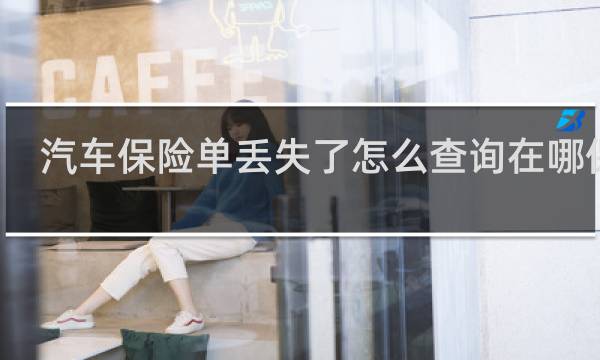汽车保险单丢失了怎么查询在哪保的