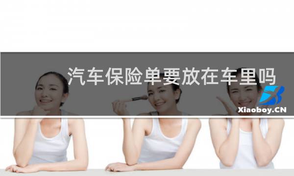 汽车保险单要放在车里吗