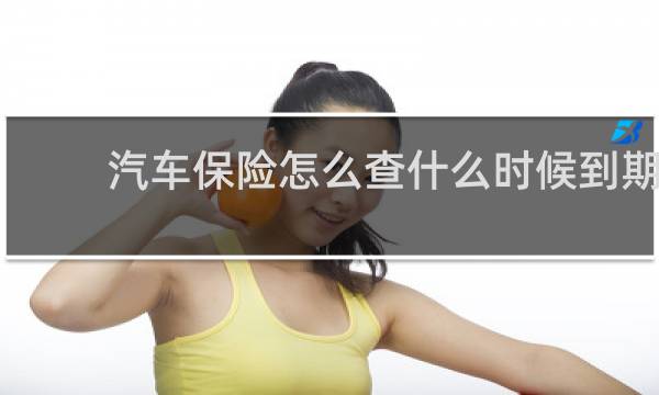 汽车保险怎么查什么时候到期
