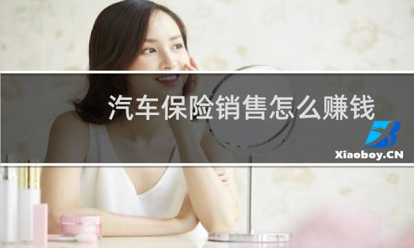 汽车保险销售怎么赚钱