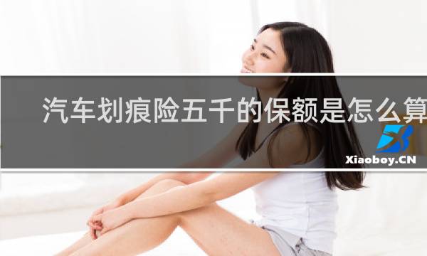 汽车划痕险五千的保额是怎么算的