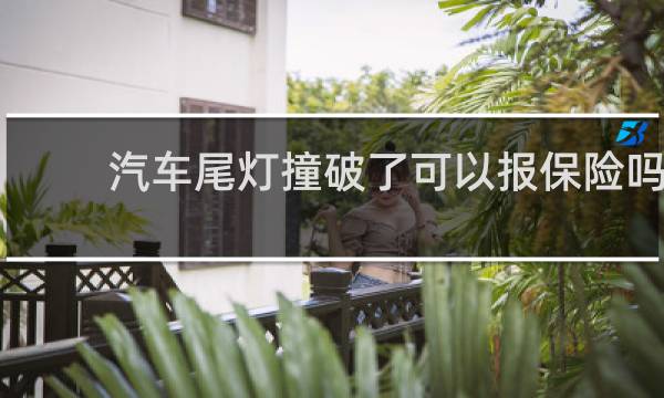 汽车尾灯撞破了可以报保险吗