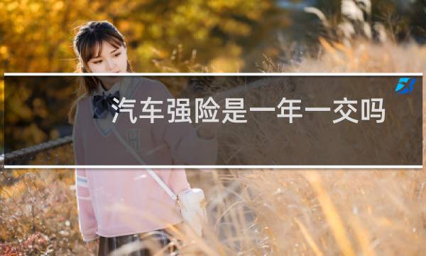 汽车强险是一年一交吗