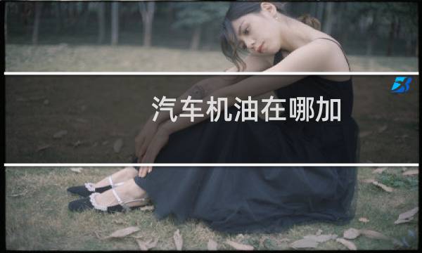 汽车机油在哪加