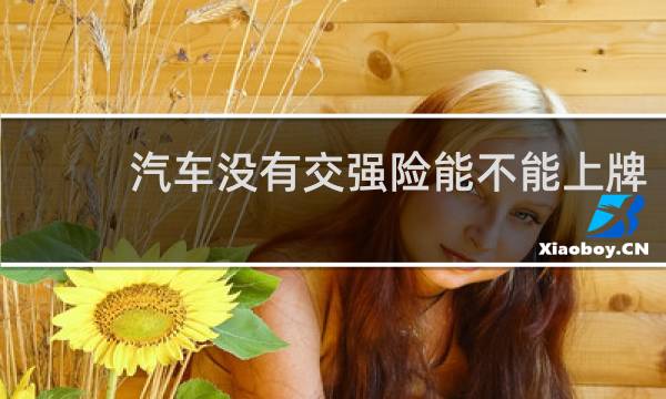 汽车没有交强险能不能上牌