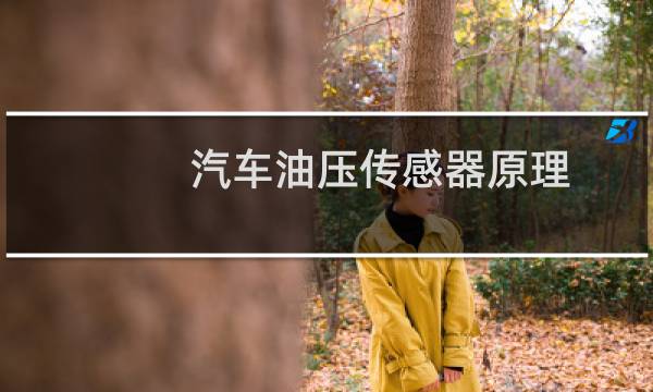 汽车油压传感器原理