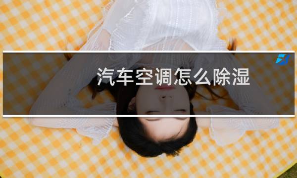 汽车空调怎么除湿