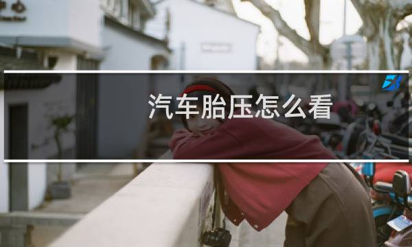 汽车胎压怎么看
