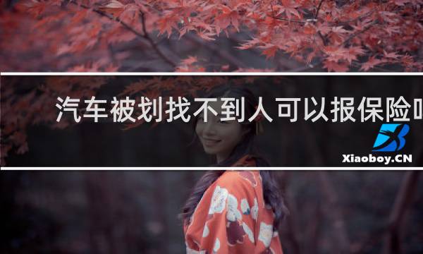 汽车被划找不到人可以报保险吗