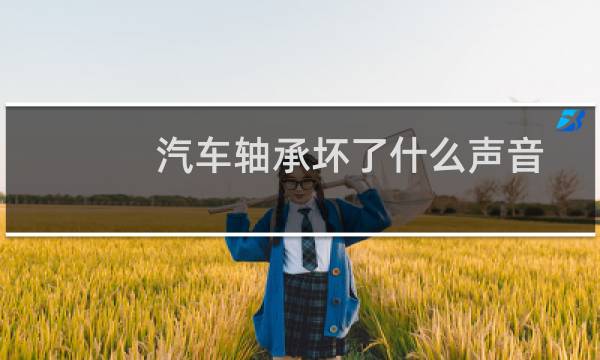 汽车轴承坏了什么声音