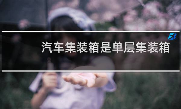 汽车集装箱是单层集装箱