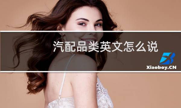 汽配品类英文怎么说