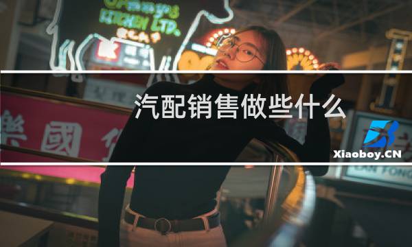 汽配销售做些什么