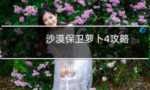 沙漠保卫萝卜4攻略