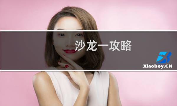 沙龙一攻略