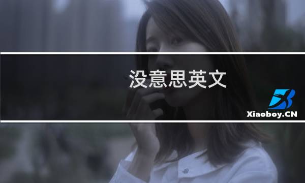 没意思英文