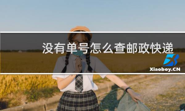 没有单号怎么查邮政快递