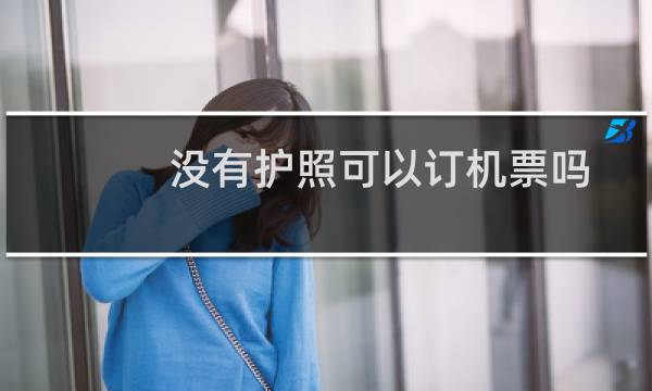 没有护照可以订机票吗