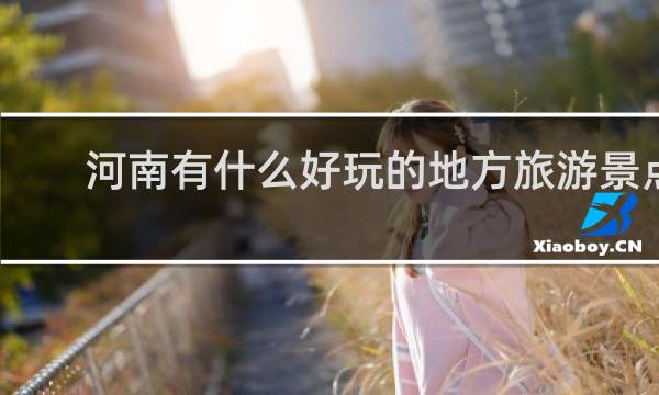 河南有什么好玩的地方旅游景点