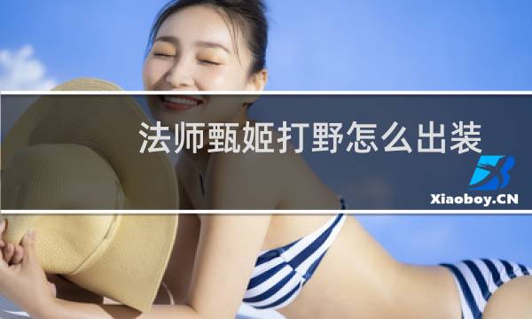 法师甄姬打野怎么出装