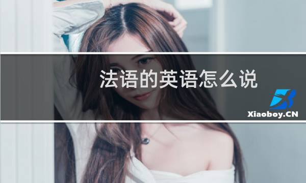 法语的英语怎么说