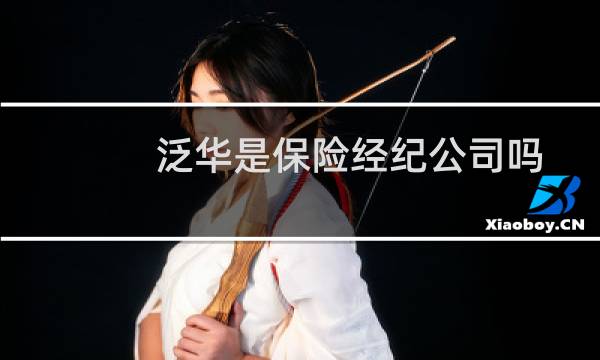 泛华是保险经纪公司吗