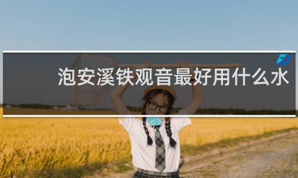 泡安溪铁观音最好用什么水