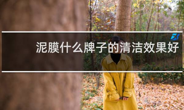 泥膜什么牌子的清洁效果好?