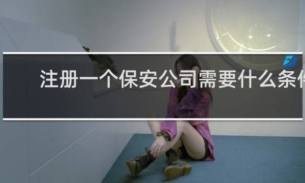 注册一个保安公司需要什么条件