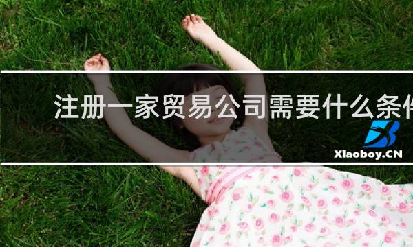 注册一家贸易公司需要什么条件