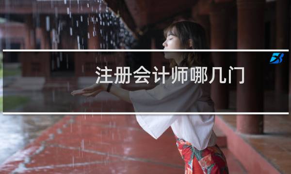 注册会计师哪几门
