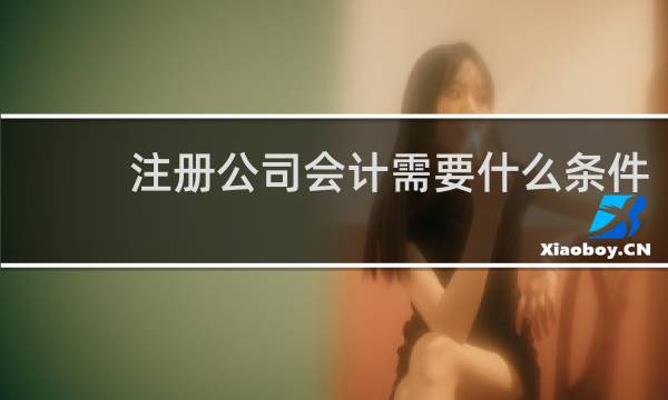 注册公司会计需要什么条件