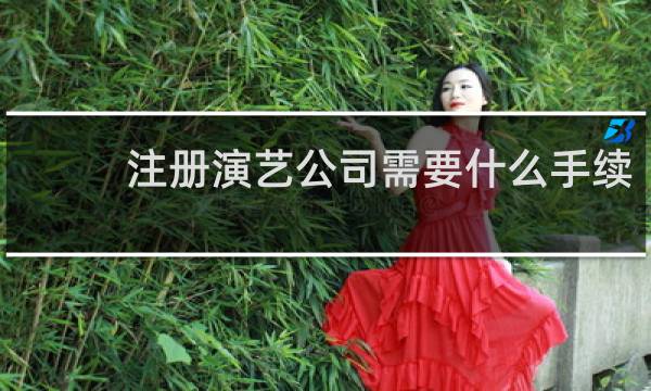 注册演艺公司需要什么手续