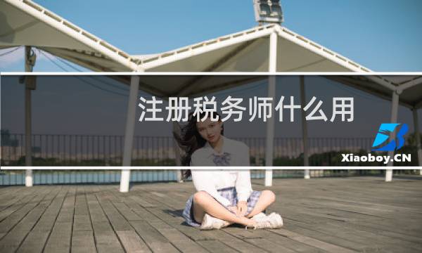 注册税务师什么用