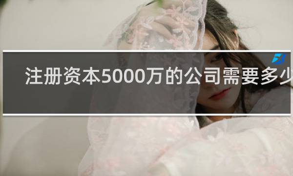 注册资本5000万的公司需要多少钱