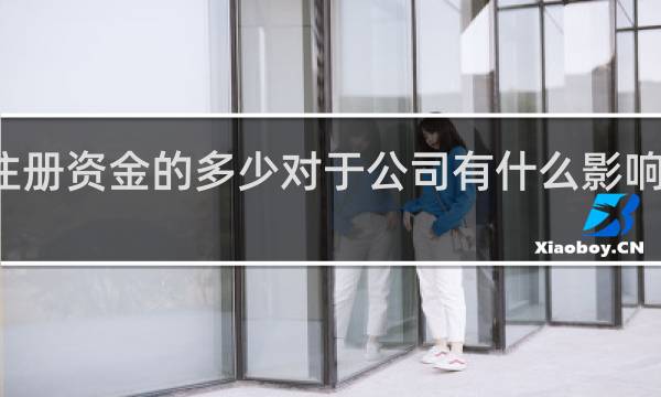 注册资金的多少对于公司有什么影响和区别