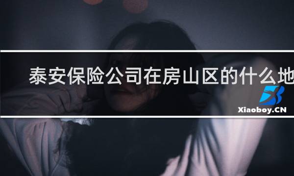 泰安保险公司在房山区的什么地方