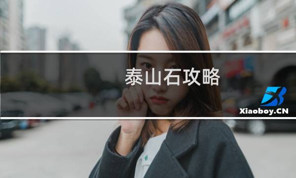 泰山石攻略