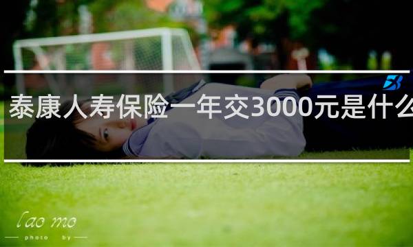 泰康人寿保险一年交3000元是什么险种