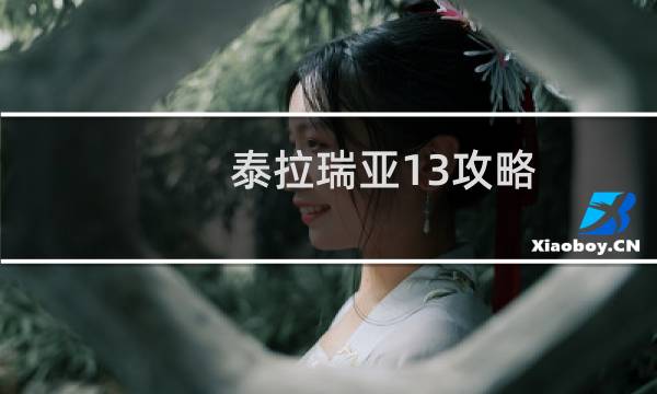 泰拉瑞亚13攻略