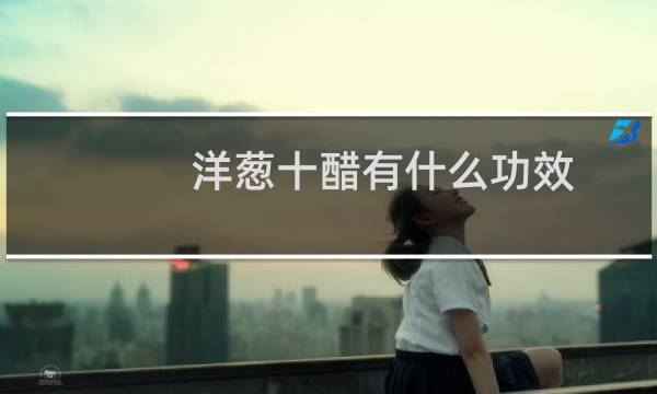 洋葱十醋有什么功效