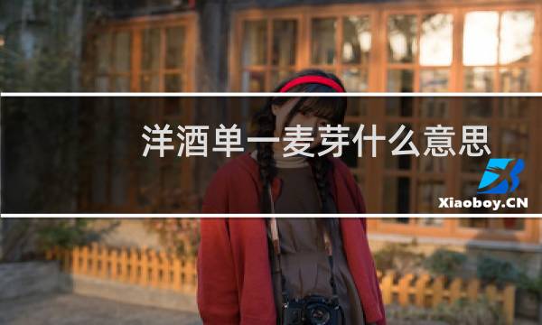 洋酒单一麦芽什么意思