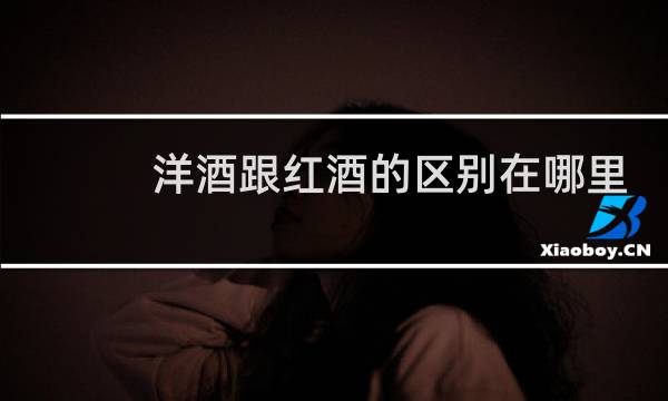 洋酒跟红酒的区别在哪里
