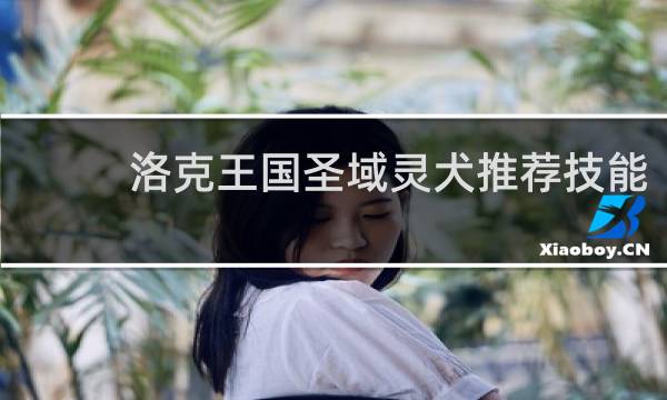 洛克王国圣域灵犬推荐技能
