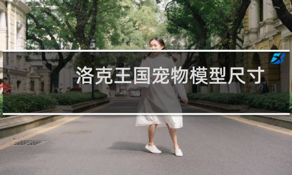洛克王国宠物模型尺寸