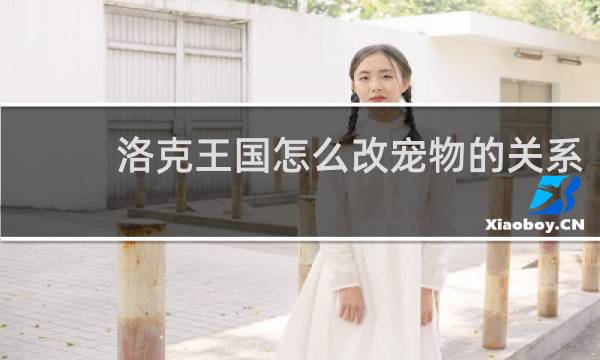 洛克王国怎么改宠物的关系