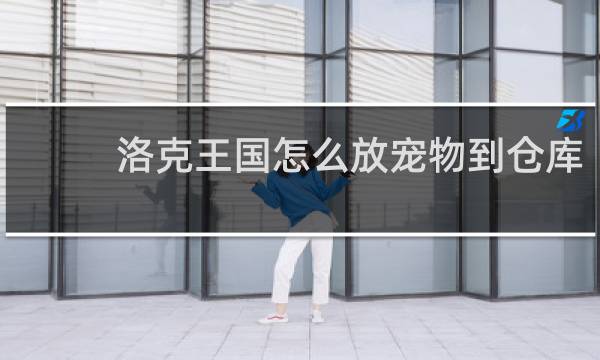 洛克王国怎么放宠物到仓库