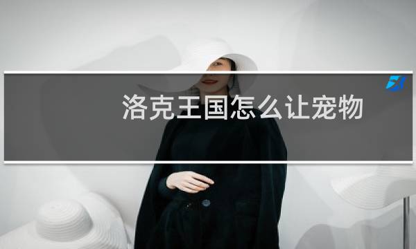 洛克王国怎么让宠物